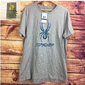 LAST 1! SPYDER T SHIRT GREY SZ XL